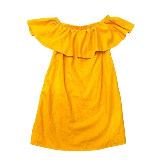 Old Navy Women's Off The Shoulder Yellow Dress Size S - Picture 1 of 9